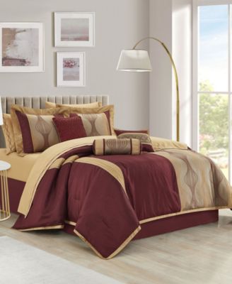 Kath Geometric 15-Pc. Comforter Set, Queen