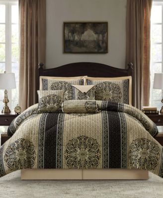 Myhand Medallion 7-Pc. Comforter Set, Queen