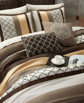 Avalon Geometric 16-Pc. Comforter Set, California King