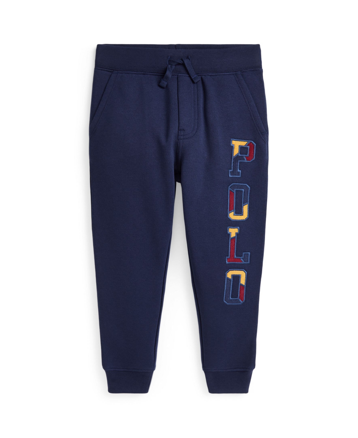 Polo Ralph Lauren Toddler And Little Boys Corduroy-logo Fleece Jogger Pant In Navy