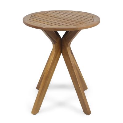 Streamdale Acacia Wood Outdoor Bistro Table With X-Base