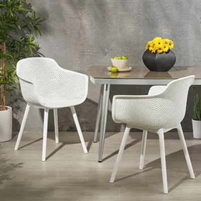 Outdoor Dining Chair Set - Weather Resistant & Stylish