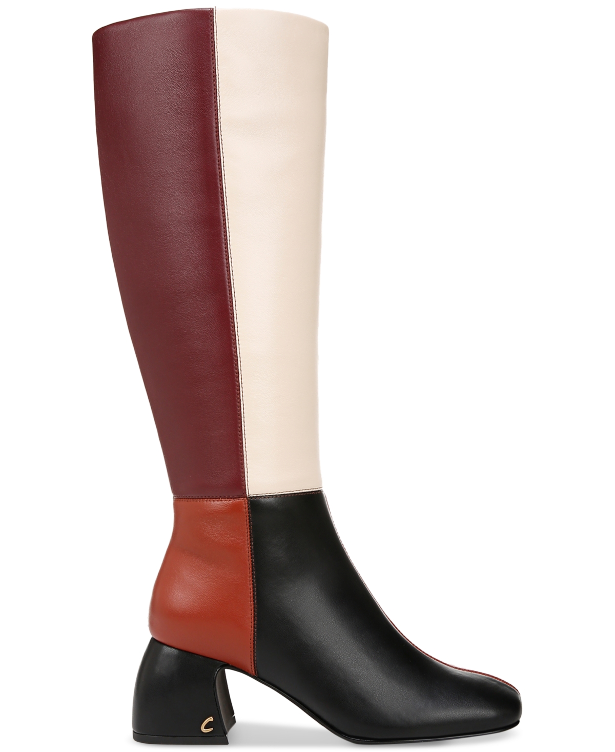 Circus Ny by Sam Edelman Women's Oaklyn Block-Heel Dress Boots -Ginger/Ivory