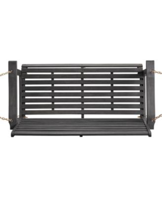 Tasmania Acacia Wood Porch Swing For Relaxing Evenings