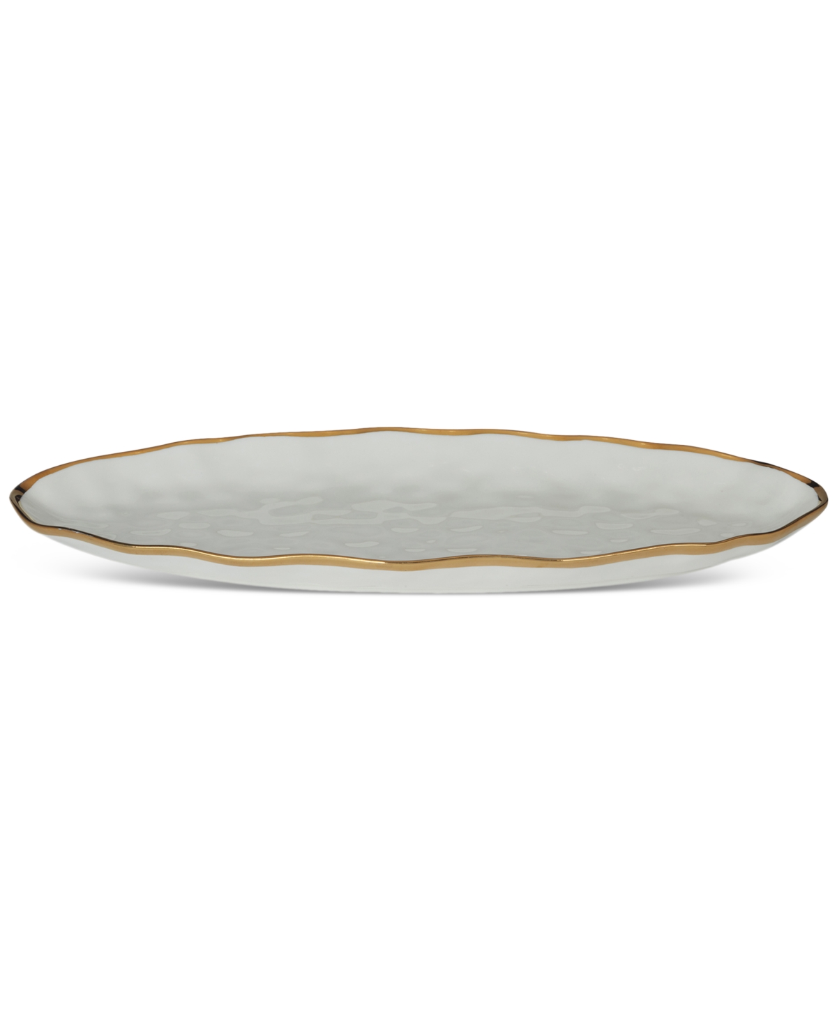 Certified International Regency Oval Fish Platter In Silver