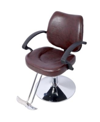 Heavy-Duty Salon Chair with Hydraulic Pump and Barber Cape
