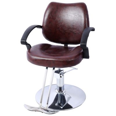 Heavy-Duty Salon Chair with Hydraulic Pump and Barber Cape