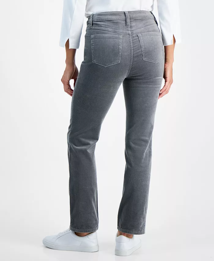 Petite Straight-Leg Corduroy Jeans - thumbnail 3
