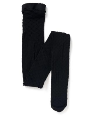 Plus Size Deco Open-Knit Pattern Hosiery