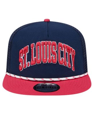 Men's Navy St. Louis City SC Throwback Golfer Snapback Hat