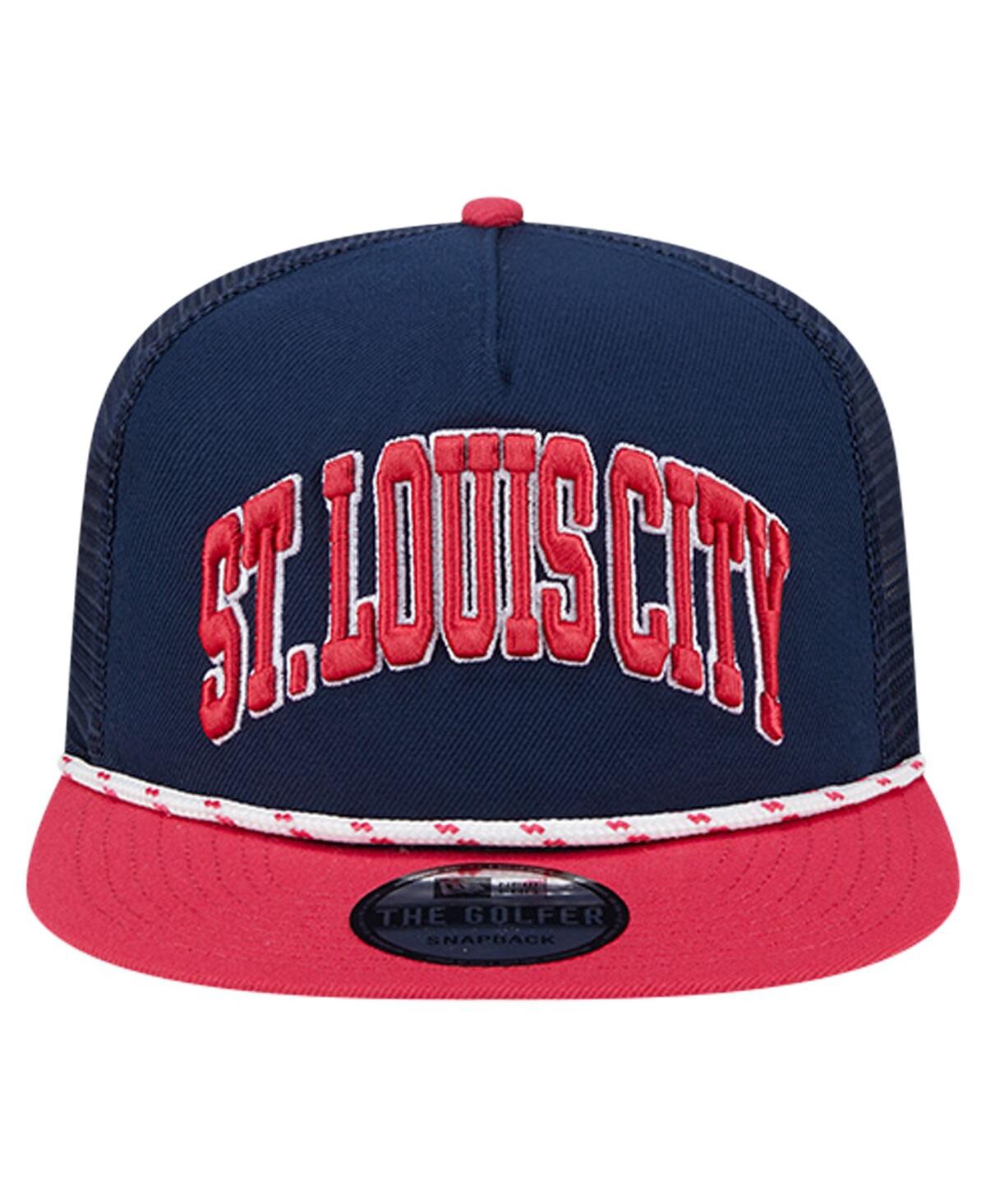New Era Men's Navy St. Louis City Sc Throwback Golfer Snapback Hat In Navy