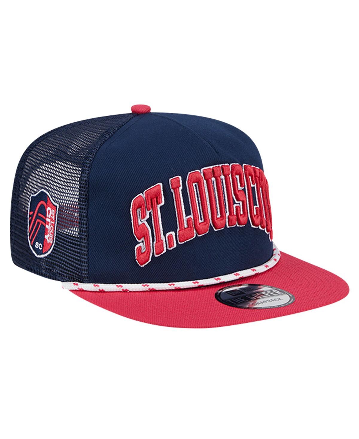 New Era Men's Navy St. Louis City Sc Throwback Golfer Snapback Hat In Navy