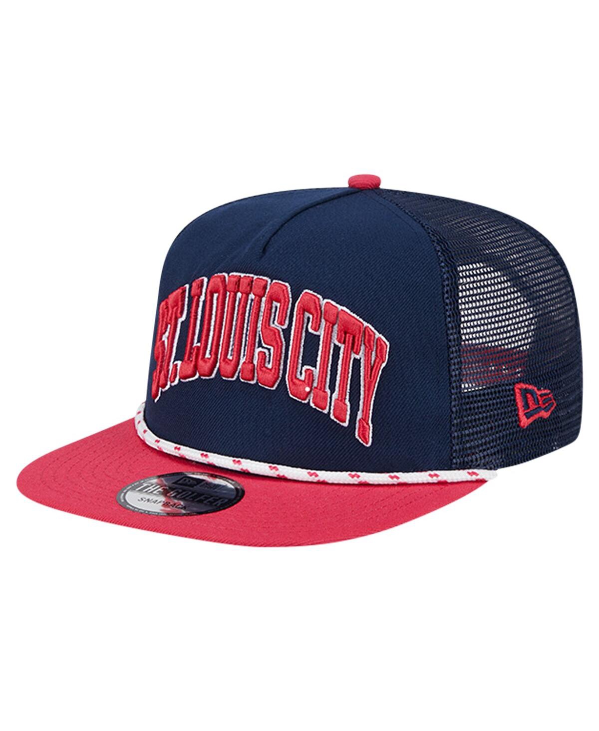 New Era Men's Navy St. Louis City Sc Throwback Golfer Snapback Hat In Navy