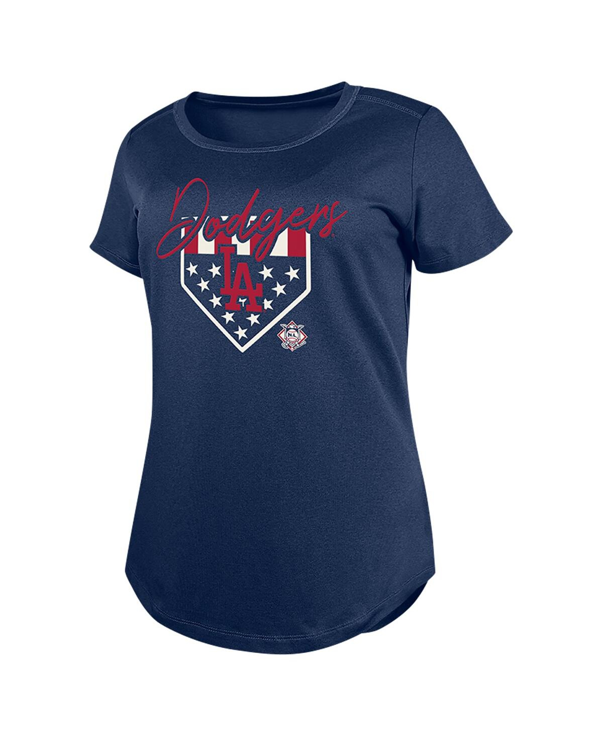 NEW ERA WOMEN'S NAVY LOS ANGELES DODGERS AMERICANA T-SHIRT 