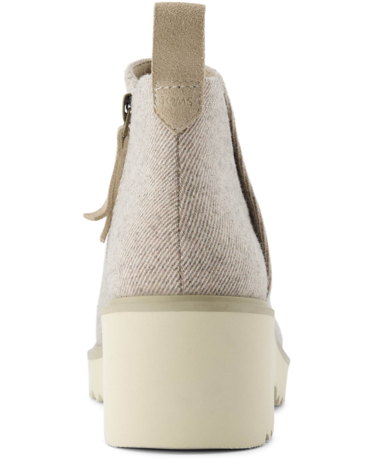 Shop Toms Women's Maude Side Zip Booties In Shimmer Natural