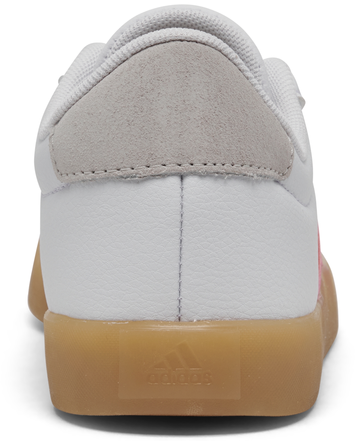 Adidas Originals Big Girls Vl Court 3.0 Casual Sneakers From Finish Line In White,pink