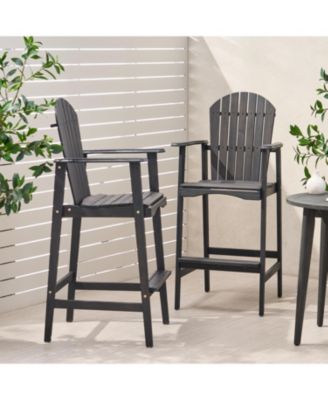 Streamdale Acacia Wood Outdoor Barstools Comfort and Style