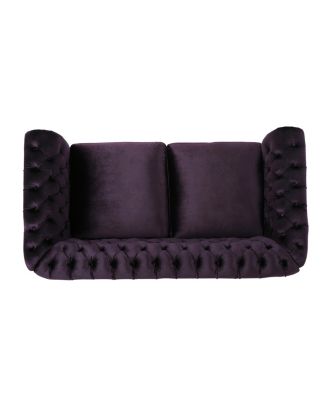Chesterfield Loveseat: Timeless Charm, Plush Comfort