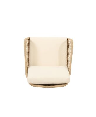 Streamdale Annisa Acacia Wood Rope Weave Club Chair