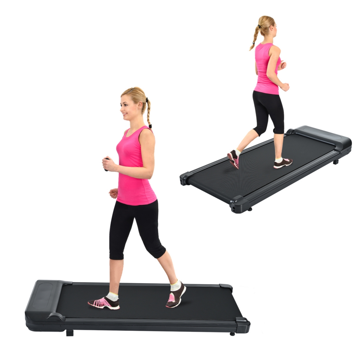Streamdale Furniture 300 lb Capacity Desk Treadmill: Walk or Run at Home