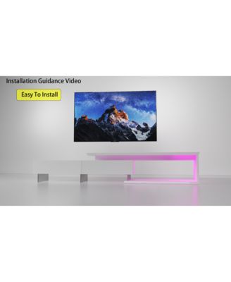 Extendable LED TV Stand with Remote Control, Multiple Lighting Modes