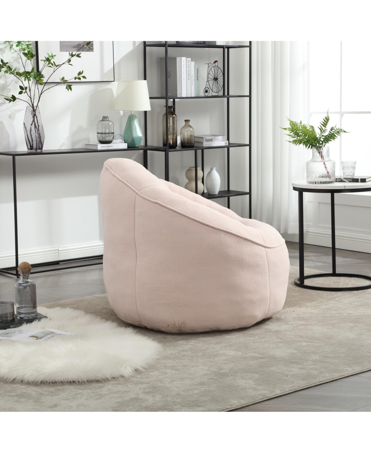 Simplie Fun Super Soft Foam Bean Bag Chair with Padded Foam Padding