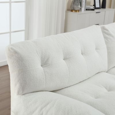 Cloud Style Teddy Velvet Sofa for Living Room