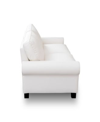 Streamdale 75.6" Pet-Friendly Leather Loveseat with Removable Cushions