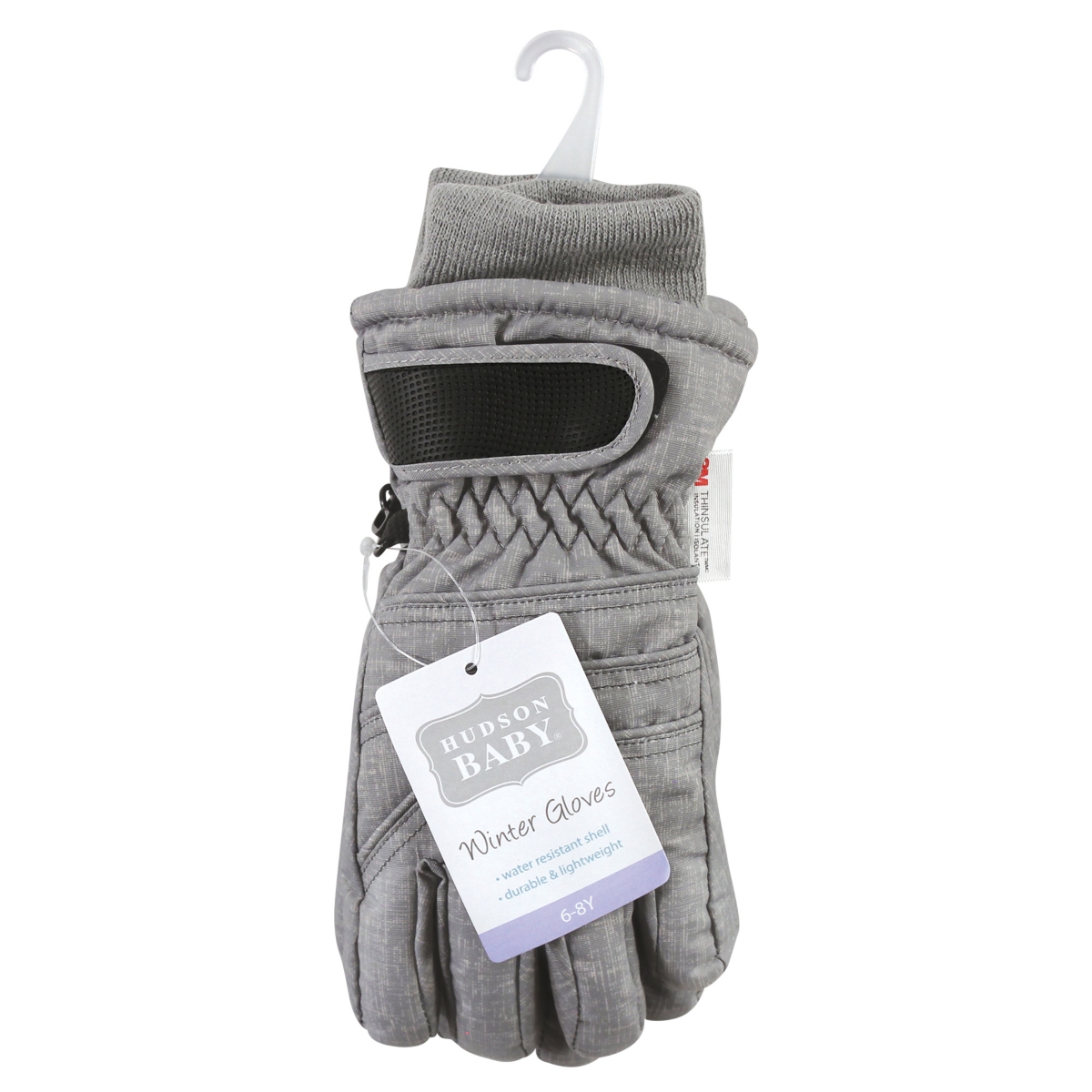 Hudson Baby Unisex Snow Gloves,- Heather gray