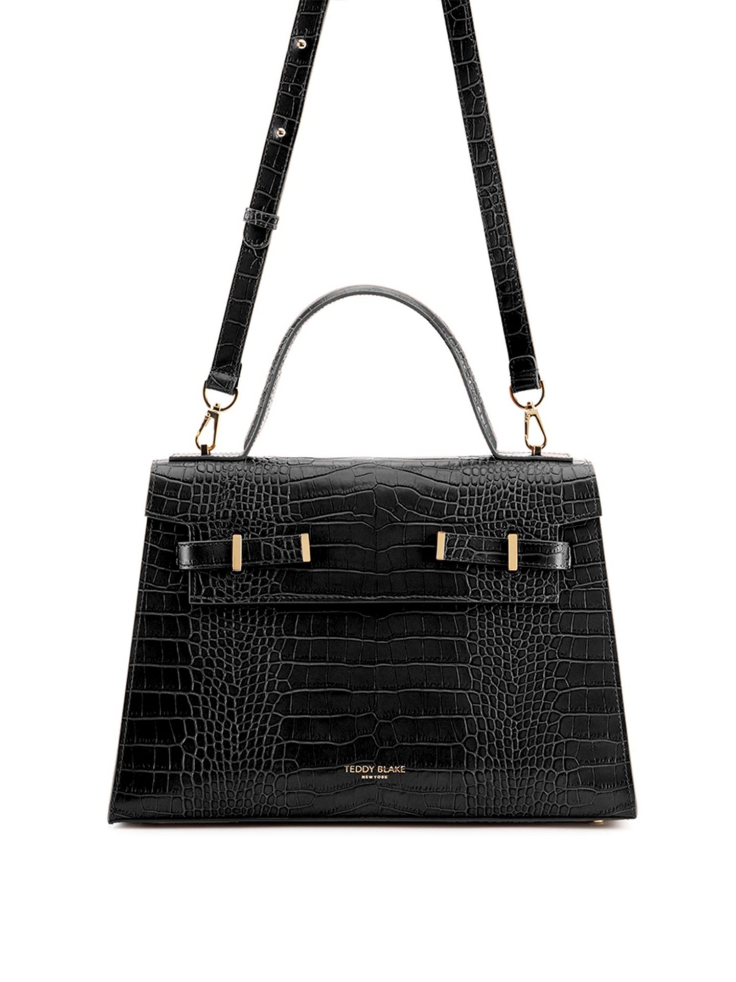 Женская сумка Teddy Blake Ava Croco 14", цвет: Чёрный — фото 3