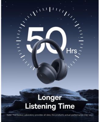 Wireless Headphones Bluetooth Foldable Over Ear Headphones Bass 35 Max, Gray