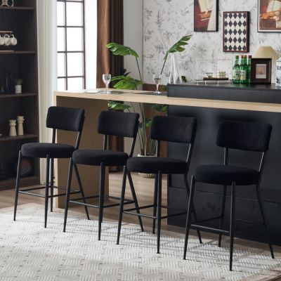 Teddy Fabric Bar Stools Comfort, Style, and Durability