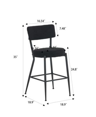 Teddy Fabric Bar Stools Comfort, Style, and Durability