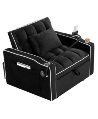 Streamdale 3-in-1 Convertible Sleeper Bed with USB