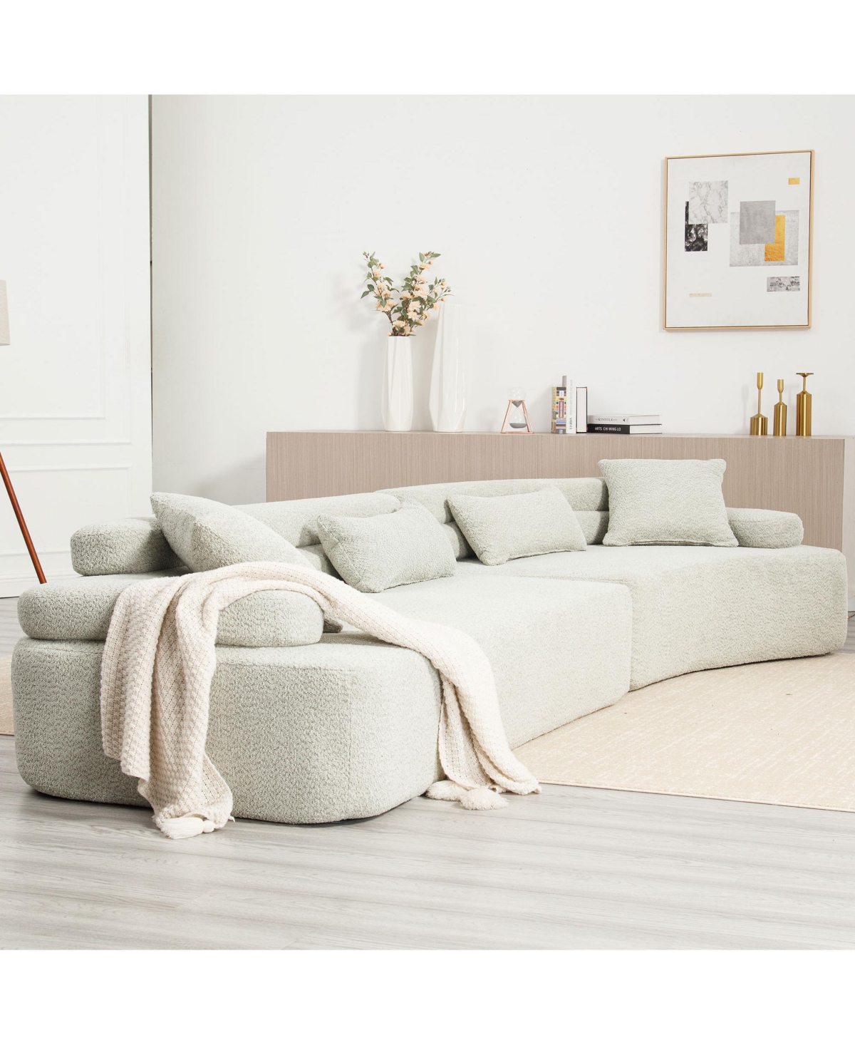 Simplie Fun Unique Modeling Upholstered Sleeper Sofa Bed