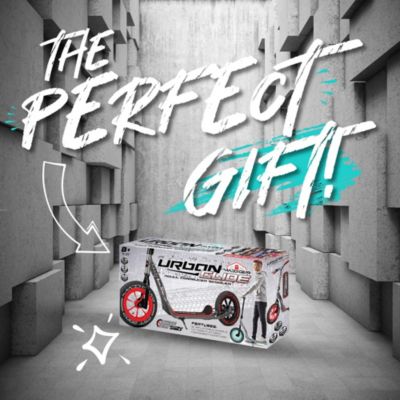 Large Kick Scooter for Adults & Teens – 12" Air Tires, Wide Deck, Handbrake & Kickstand – Urban Glide - Teal