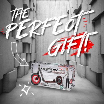 Large Kick Scooter for Adults & Teens – 12" Air Tires, Wide Deck, Handbrake & Kickstand – Urban Glide - Teal