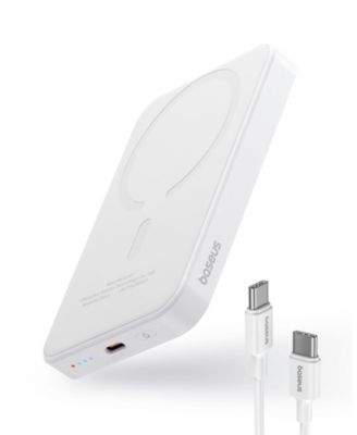 Wireless Portable Charger Magnetic Power Bank 5000mAh MagSafe Charger, Purple