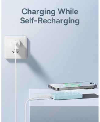 Wireless Portable Charger Magnetic Power Bank 5000mAh MagSafe Charger, Purple