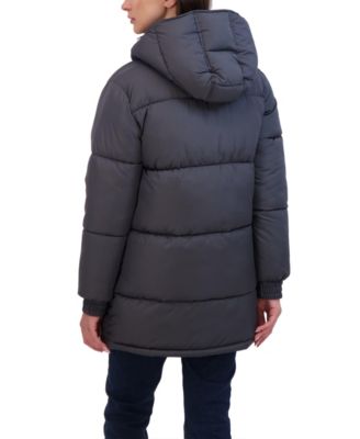 Juniors' Juniors' Hooded 3/4 Puffer Coat