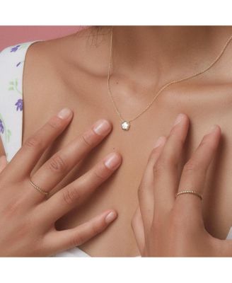 Mother of Pearl Inlay Flower Pendant - Saya