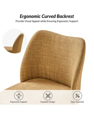 Melisa Dining Chair with Solid Wooden Legs,Set of 2