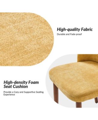 Melisa Dining Chair with Solid Wooden Legs,Set of 2