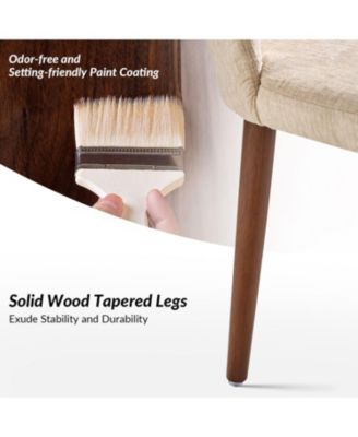 Melisa Dining Chair with Solid Wooden Legs,Set of 2