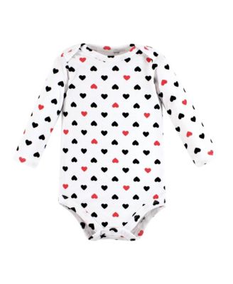 Baby Girls Hudson Cotton Long-Sleeve Bodysuits 5-Pack