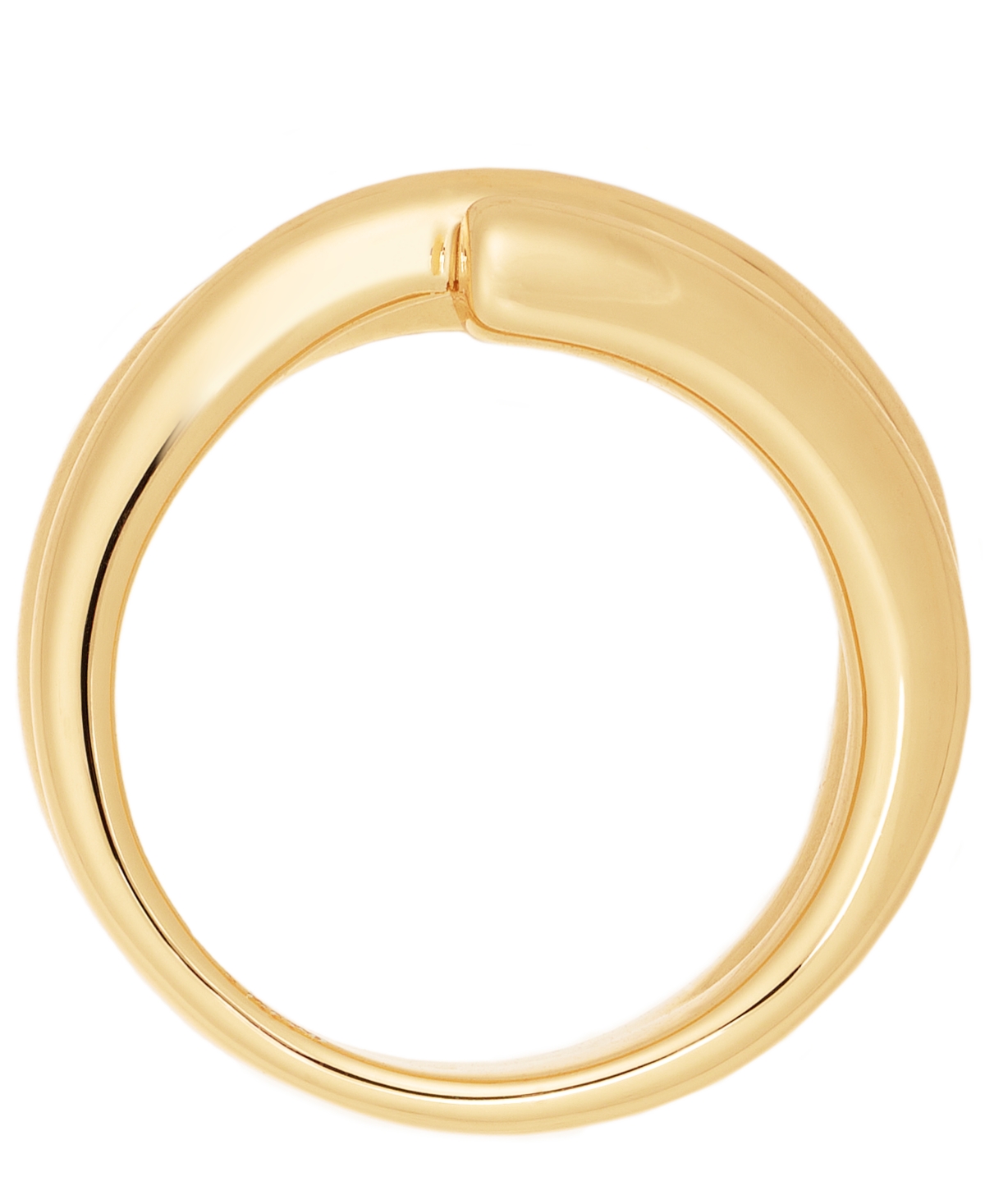 And Now This Silver Plated or 18kPlated Brass Coil Ring - Gold