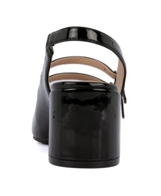 Women's Gianni Block Heel Slingback Mary Jane Pumps