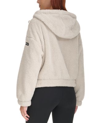 Calvin Klein Performance Women's Hooded Sherpa Jacket Macy's