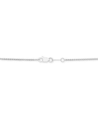 Diamond Four-Claw 17" Collar Necklace (4 ct. t.w.) in 14k White Gold, Created for Macy's
