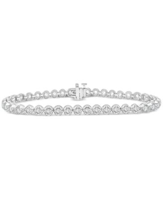 Wrapped in Love - Diamond Claw-Set Tennis Bracelet (4 ct. t.w.) in 14k White Gold